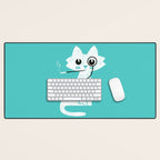 Mark - fancy cat Desk Mat Gallery Image 1