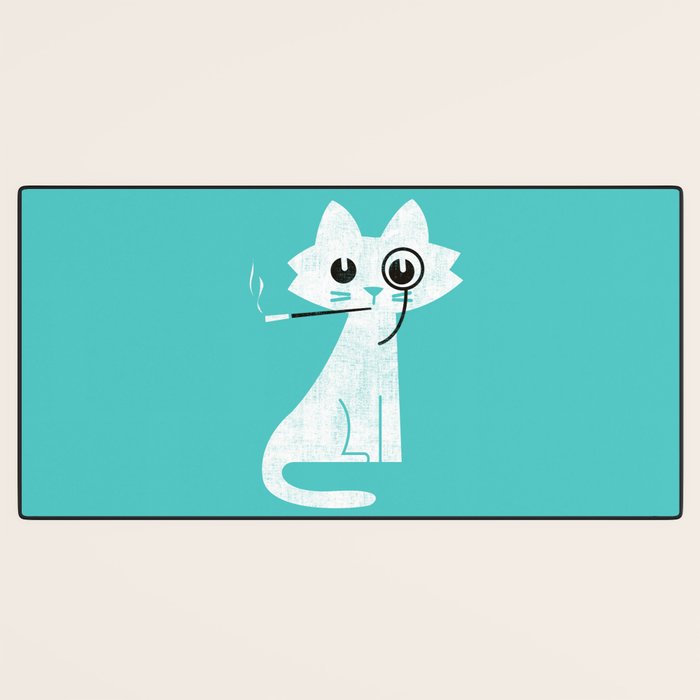 Mark - fancy cat Desk Mat Gallery Image 3