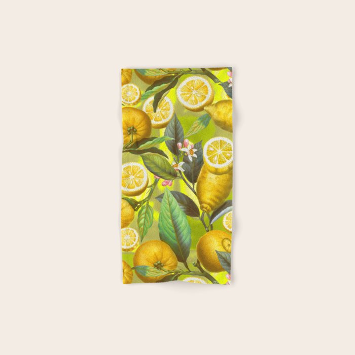 Cyber Lime Summer Bath Towel Gallery Image 1