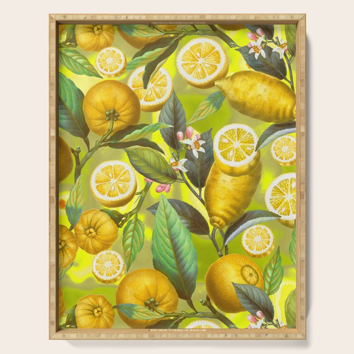 Cyber Lime Summer Serving Tray Gallery Image 1