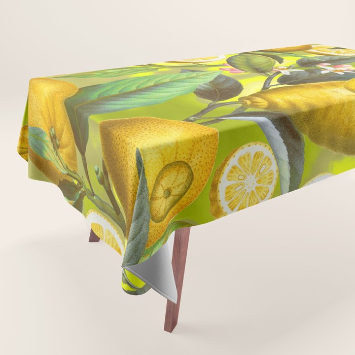 Cyber Lime Summer Tablecloth Gallery Image 1