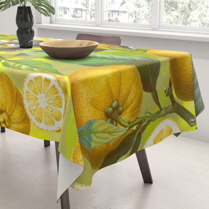 Cyber Lime Summer Tablecloth Gallery Image 3