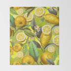 Cyber Lime Summer Throw Blanket Gallery Image 2