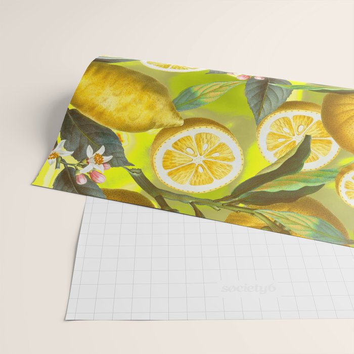 Cyber Lime Summer Wrapping Paper Gallery Image 2