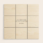 In A World Where You Can Be Anything -Be Kind Wood Wall Art Gallery Image 1