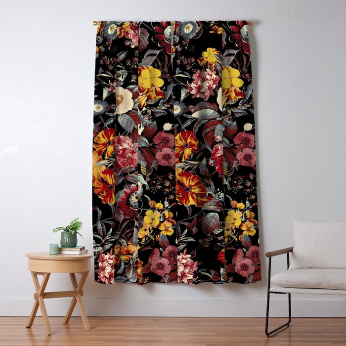 Autumn Night Garden  Window Curtain Gallery Image 5