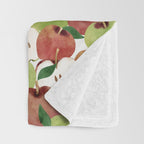 Still life of french apples Throw Blanket Gallery Image 3