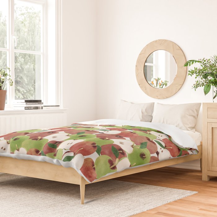 Still life of french apples Duvet Cover Gallery Image 2