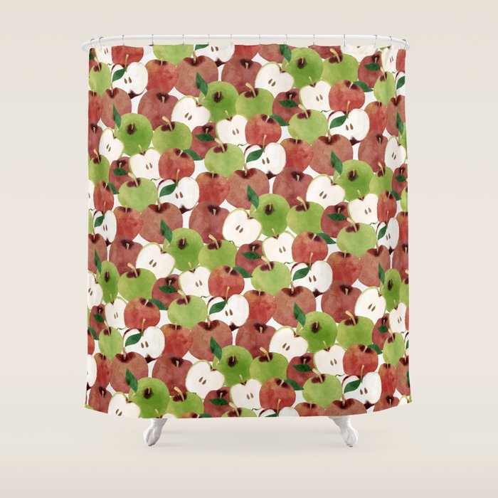 Still life of french apples Shower Curtain Gallery Image 1