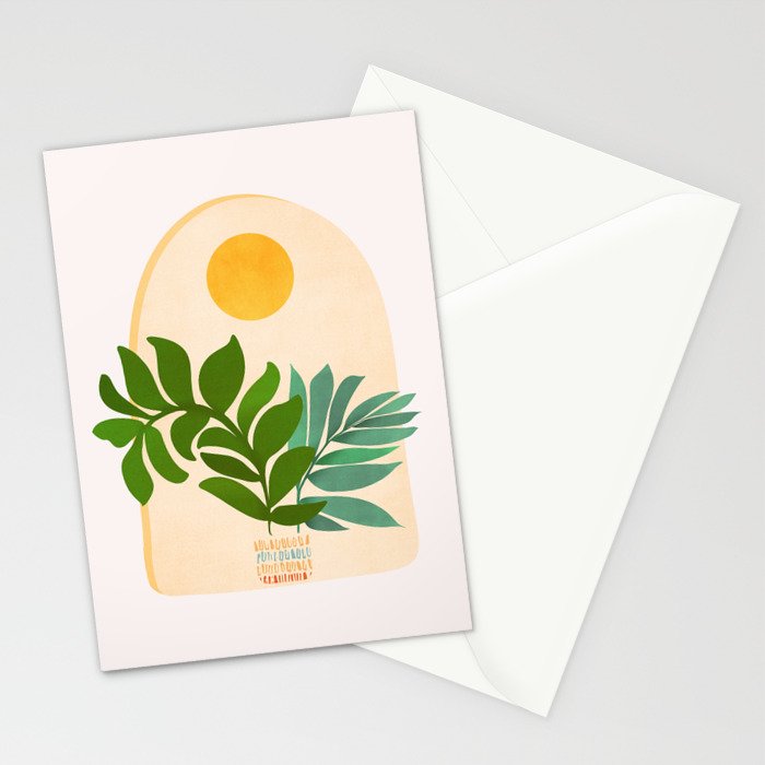 Boho Summer Scene Window Series Stationery Card Gallery Image 2