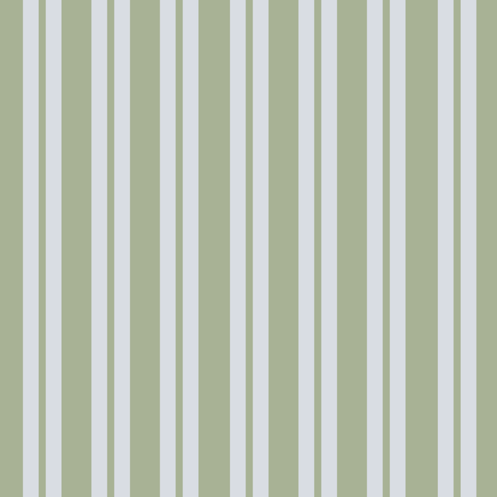 Classic Double Stripe Pattern in Light Silver Gray and Sage Green  Coffee Mug Gallery Image 2