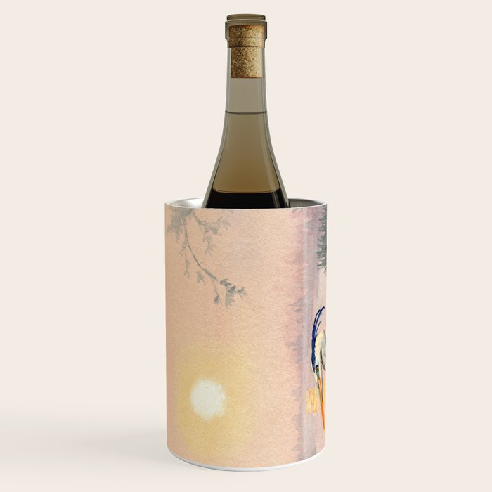 Great Blue Heron at Sunset Wine Chiller Gallery Image 2