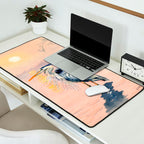 Great Blue Heron at Sunset Desk Mat Gallery Image 2