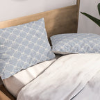 Bows & Ribbons Pattern XLIV Light Pastel Blue Pillow Sham Gallery Image 2