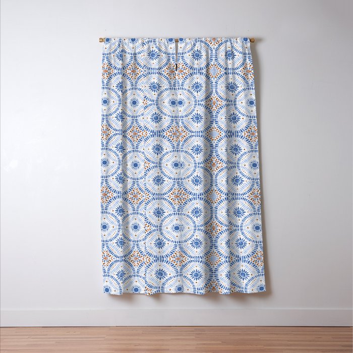 Boho Tiles Mandala Window Curtain Gallery Image 3