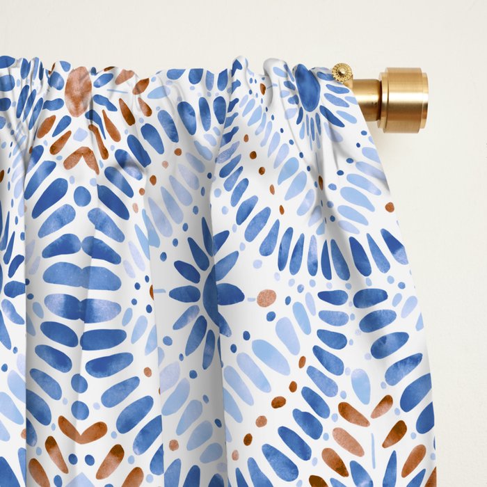 Boho Tiles Mandala Window Curtain Gallery Image 2