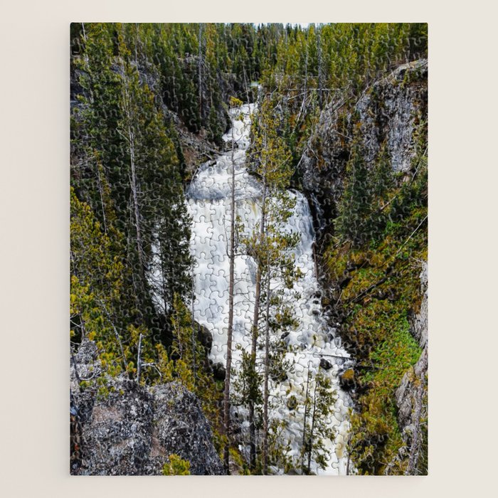 Yellowstone Waterfall II Jigsaw Puzzle Gallery Image 1