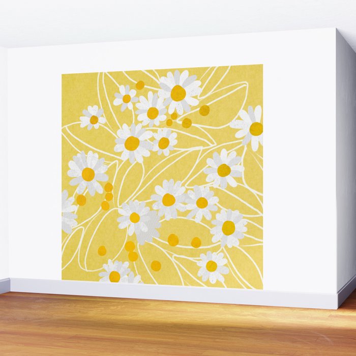 Chamomile Wall Mural Gallery Image 2