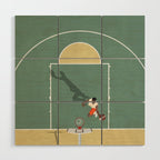 Street Basketball  Wood Wall Art Gallery Image 1