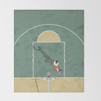 Street Basketball  Throw Blanket Gallery Image 2