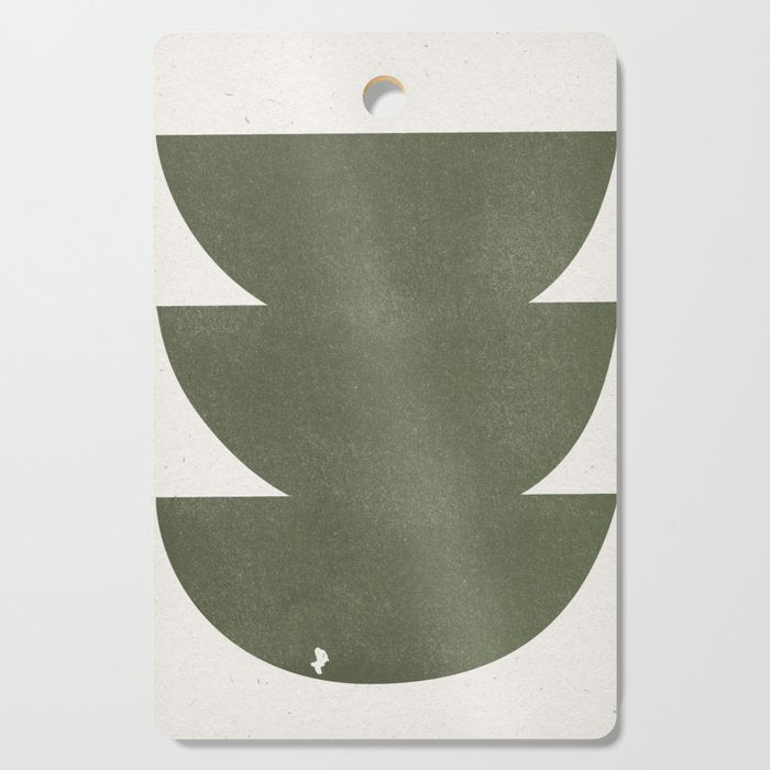 Green Retro Objects Cutting Board Gallery Image 1