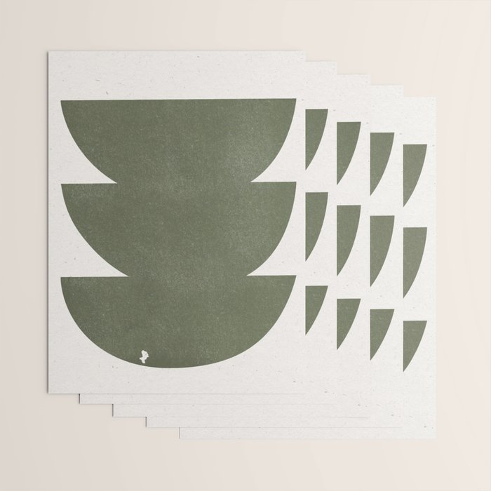 Green Retro Objects Wrapping Paper Gallery Image 3