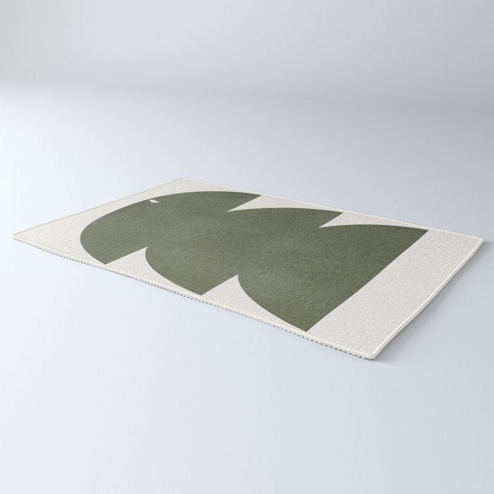 Green Retro Objects Rug Gallery Image 3
