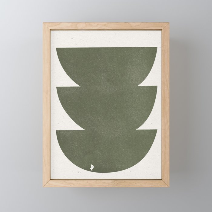 Green Retro Objects Mini Art Print Gallery Image 1
