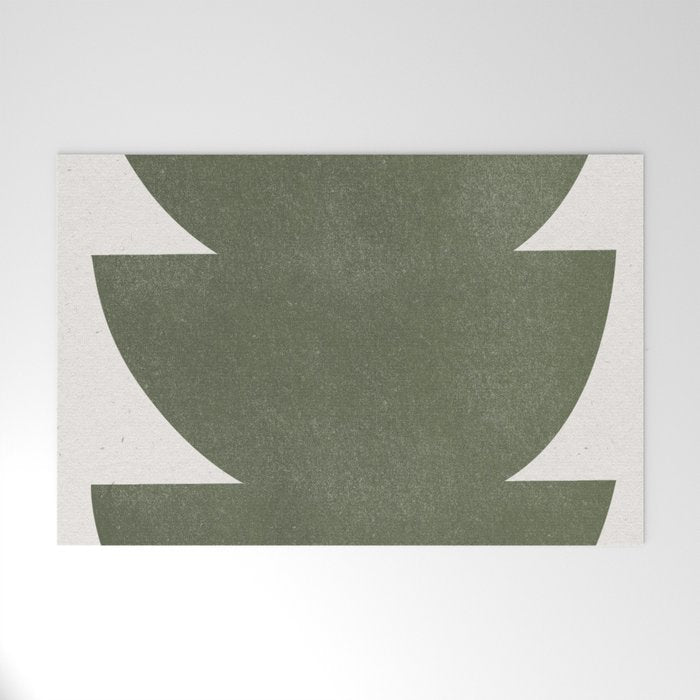 Green Retro Objects Welcome Mat Gallery Image 1