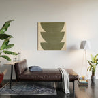 Green Retro Objects Wood Wall Art Gallery Image 2
