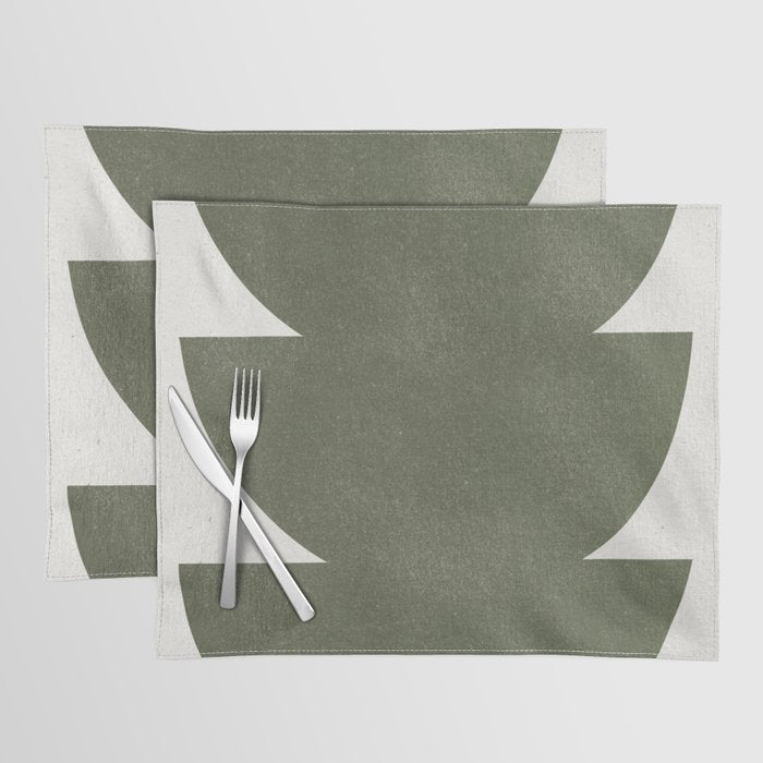Green Retro Objects Placemat Gallery Image 1