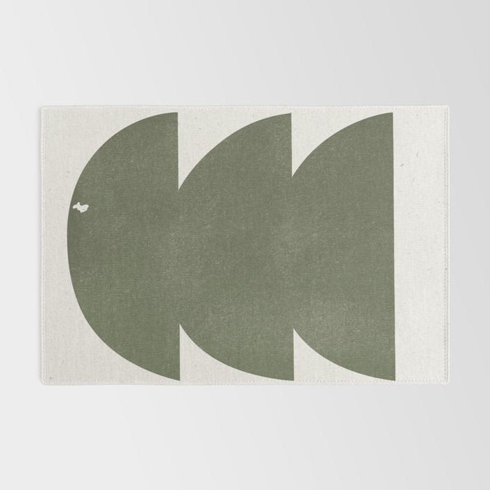 Green Retro Objects Rug Gallery Image 2