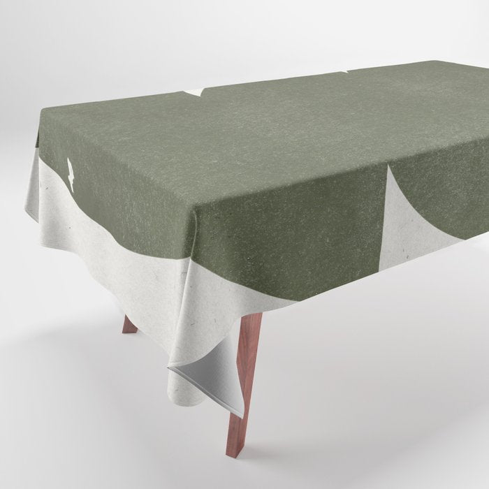 Green Retro Objects Tablecloth Gallery Image 1