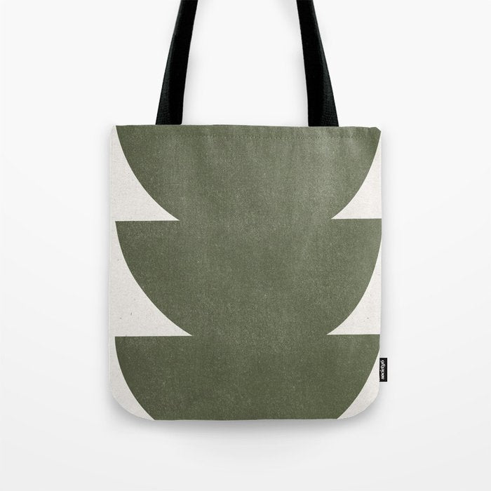 Green Retro Objects Tote Bag Gallery Image 1
