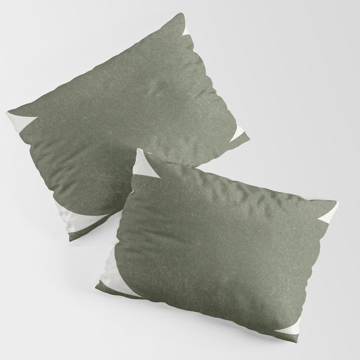 Green Retro Objects Pillow Sham Gallery Image 1