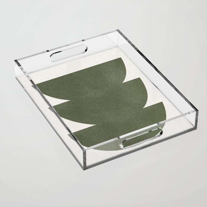 Green Retro Objects Acrylic Tray Gallery Image 1
