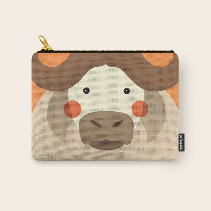Cape Buffalo, Animal Portrait Carry All Pouch Gallery Image 1