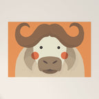 Cape Buffalo, Animal Portrait Welcome Mat Gallery Image 1