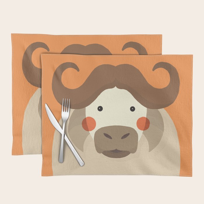 Cape Buffalo, Animal Portrait Placemat Gallery Image 1