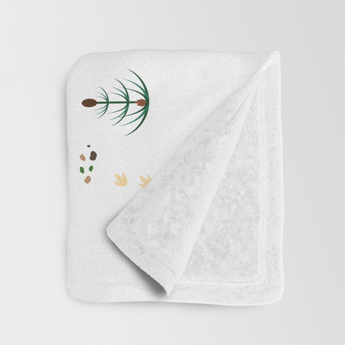 Colorful dinosaur alphabet Throw Blanket Gallery Image 3