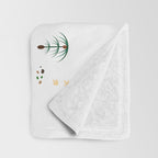 Colorful dinosaur alphabet Throw Blanket Gallery Image 3