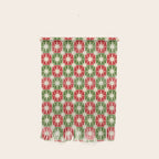 Mid Century Modern Atomic Stars Checkered Christmas Retro Starburst Pattern Wall Hanging Gallery Image 1