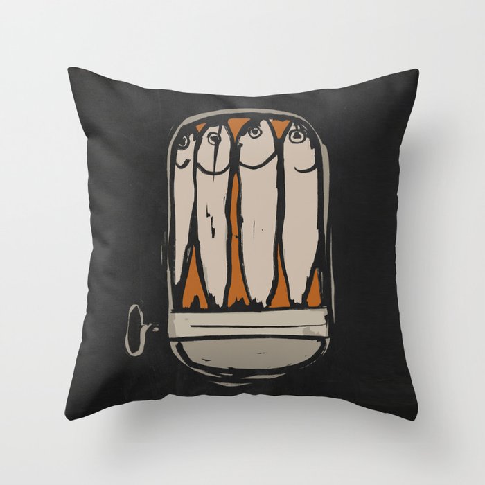Sardines Throw Pillow Gallery Image 6