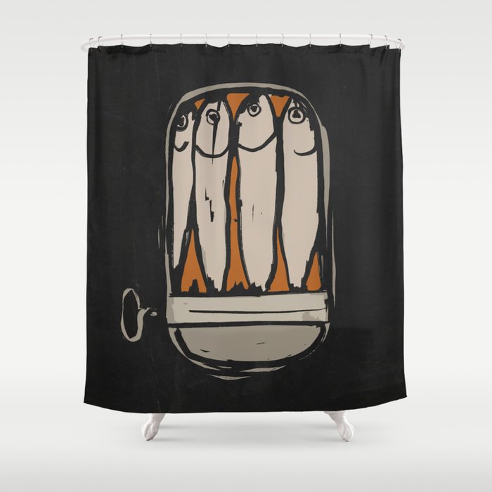 Sardines Shower Curtain Gallery Image 1