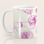 Cheers - Pink Retro Cocktails, Vintage Illustration Coffee Mug Gallery Image 3