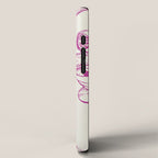 Cheers - Pink Retro Cocktails, Vintage Illustration iPhone Case Gallery Image 2