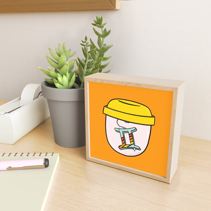 Gemini Keychain Mini Art Print Gallery Image 2