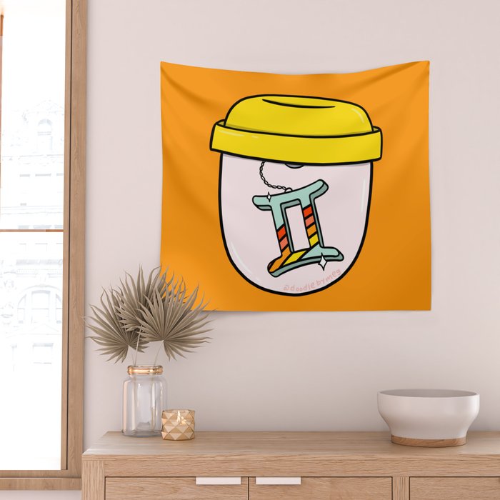 Gemini Keychain Wall Tapestry Gallery Image 2