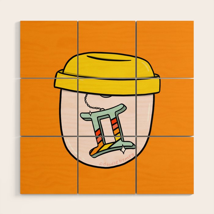 Gemini Keychain Wood Wall Art Gallery Image 1