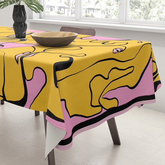 Abstract Figures 3 Tablecloth Gallery Image 3